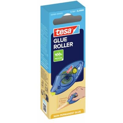 tesa GLUE ROLLER Non-Permanent jednorázové Váleček na lepidlo 8,5 m x Opakovaně odstranitelné lepidlo se žlutým lepicím proužkem přesné nanášení na papír, karton a fotografie v kanceláři a tesa GLUE ROLLER Non-Permanent jednorázové Váleček na lepidlo 8,5 m x Opakovaně odstranitelné lepidlo se žlutým lepicím proužkem přesné nanášení na papír, karton a fotografie v kanceláři a