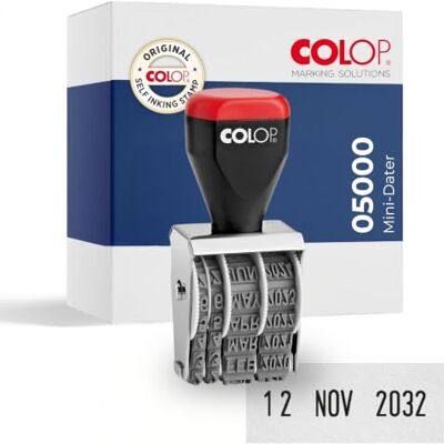 COLOP Datumstempel 05000 5 mm Schrifthöhe/4200510200, 6 x 5 x 2 cm COLOP Datumstempel 05000 5 mm Schrifthöhe/4200510200, 6 x 5 x 2 cm