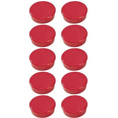 Dahle 95538 magnety (průměr 38 mm), s vysokou přilnavostí 25 N, 10 kusů, červené Dahle 95538 magnety (průměr 38 mm), s vysokou přilnavostí 25 N, 10 kusů, červené