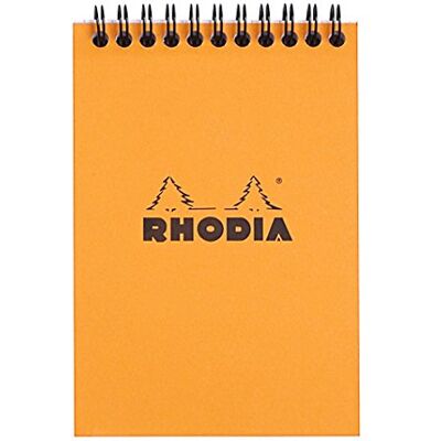 Rhodia 13500C spirálový blok NotePad A6 80 listů čtverečkovaný oranžový Rhodia 13500C spirálový blok NotePad A6 80 listů čtverečkovaný oranžový