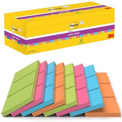 Post-it Poznámkové bloky Super Sticky Notes, 21 bloků + 3 bloky (2160 listů), 76 x 76 mm Post-it Poznámkové bloky Super Sticky Notes, 21 bloků + 3 bloky (2160 listů), 76 x 76 mm
