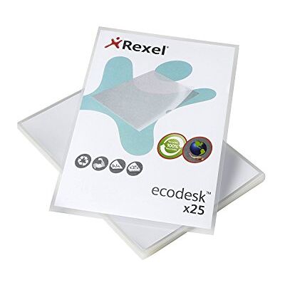 Rexel RX27166 Ecodesk Sichthüllen A4, 25 Stück, transparent Rexel RX27166 Ecodesk Sichthüllen A4, 25 Stück, transparent