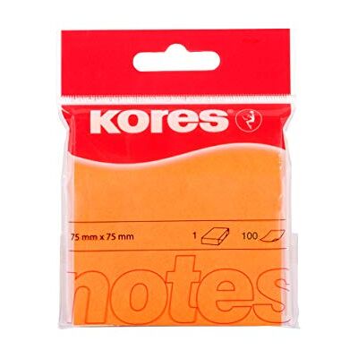 Kores N47074 Haftnotizen Notes, 75 x 75 mm, 100 Blatt, orange Kores N47074 Haftnotizen Notes, 75 x 75 mm, 100 Blatt, orange