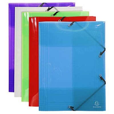 Exacompta Desky 56700E Crystal DIN A3 se 3 dvířky a 2 gumovými pásky, z průhledného stabilního plastu Desky na dokumenty transparentní pro kancelář a školu transparentní Exacompta Desky 56700E Crystal DIN A3 se 3 dvířky a 2 gumovými pásky, z průhledného stabilního plastu Desky na dokumenty transparentní pro kancelář a školu transparentní