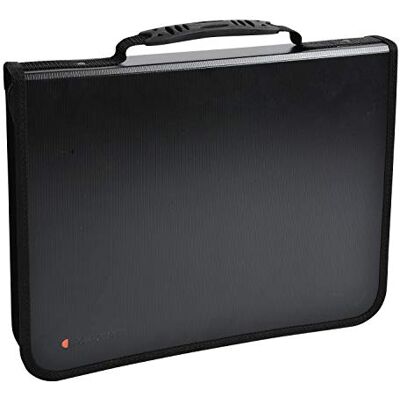 Exacompta 55634E konferenční desky Exafolder 36 cm x 27 cm se zipem a uchem z plastu. Černý organizér s vyměnitelným blokem černý Exacompta 55634E konferenční desky Exafolder 36 cm x 27 cm se zipem a uchem z plastu. Černý organizér s vyměnitelným blokem černý