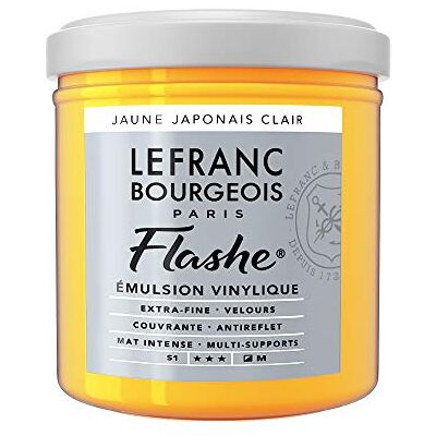 Lefranc Bourgeois 300542 Flashe akrylová barva & vinylová barva, vysoce pigmentovaná, elastická, stálá na světle, odolná proti stárnutí, matná, pro vnitřní i venkovní použití, květináč 125 ml – japonská žlutá světlá Lefranc Bourgeois 300542 Flashe akrylová barva & vinylová barva, vysoce pigmentovaná, elastická, stálá na světle, odolná proti stárnutí, matná, pro vnitřní i venkovní použití, květináč 125 ml – japonská žlutá světlá