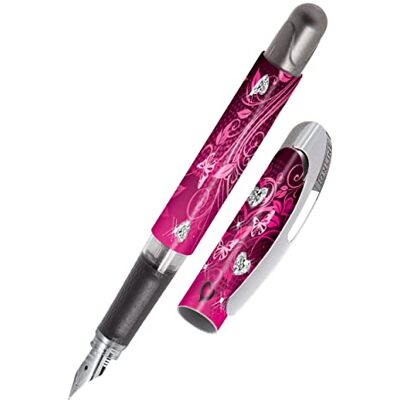 Online Plnicí pero College Pink Dreams, inkoustové pero pro praváky, ergonomická rukojeť, vysoce kvalitní iridium pero medium, standardní inkoustové kazety, vč. kombinované patrony modré, vhodné pro Online Plnicí pero College Pink Dreams, inkoustové pero pro praváky, ergonomická rukojeť, vysoce kvalitní iridium pero medium, standardní inkoustové kazety, vč. kombinované patrony modré, vhodné pro