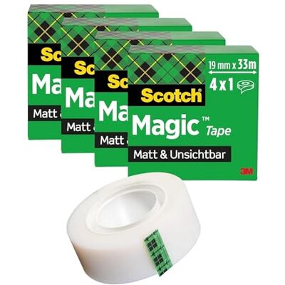 Scotch Magic páska, 4 role, 19 mm x 33 m Scotch Magic páska, 4 role, 19 mm x 33 m