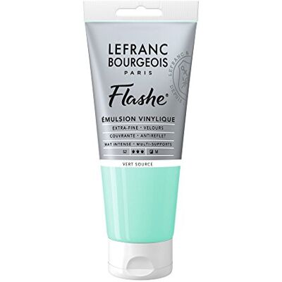 Lefranc Bourgeois 300652 Flashe akrylová barva & vinylová barva, vysoce pigmentovaná, elastická, stálá na světle, odolná proti stárnutí, matná, pro vnitřní i venkovní použití, 80 ml tuba – pramenitá zelená Lefranc Bourgeois 300652 Flashe akrylová barva & vinylová barva, vysoce pigmentovaná, elastická, stálá na světle, odolná proti stárnutí, matná, pro vnitřní i venkovní použití, 80 ml tuba – pramenitá zelená