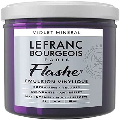 Lefranc Bourgeois 300556 Flashe akrylová barva & vinylová barva, vysoce pigmentovaná, elastická, stálá na světle, odolná proti stárnutí, matná, pro vnitřní i venkovní použití, květináč 125 ml – minerální fialová Lefranc Bourgeois 300556 Flashe akrylová barva & vinylová barva, vysoce pigmentovaná, elastická, stálá na světle, odolná proti stárnutí, matná, pro vnitřní i venkovní použití, květináč 125 ml – minerální fialová
