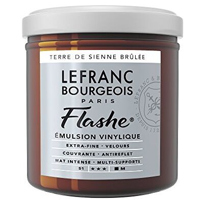 Lefranc Bourgeois 300487 Flashe akrylová barva & vinylová barva, vysoce pigmentovaná, elastická, stálá na světle, odolná proti stárnutí, matná, pro vnitřní i venkovní použití, květináč 125 ml – Siena vypalovaná Lefranc Bourgeois 300487 Flashe akrylová barva & vinylová barva, vysoce pigmentovaná, elastická, stálá na světle, odolná proti stárnutí, matná, pro vnitřní i venkovní použití, květináč 125 ml – Siena vypalovaná