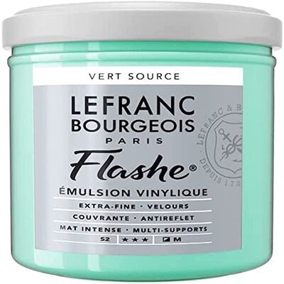 Lefranc Bourgeois Akrylová barva a vinylová barva Flash 300651, vysoce pigmentovaná, elastická, stálá na světle, odolná proti stárnutí, matná, pro vnitřní i venkovní použití, hrnec 125 ml – pramenitá Lefranc Bourgeois Akrylová barva a vinylová barva Flash 300651, vysoce pigmentovaná, elastická, stálá na světle, odolná proti stárnutí, matná, pro vnitřní i venkovní použití, hrnec 125 ml – pramenitá