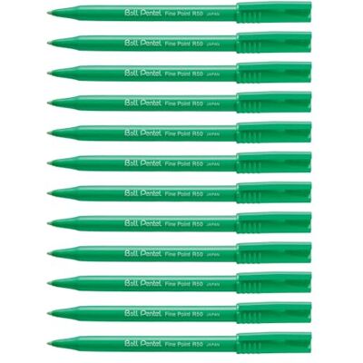 Pentel Tintenroller R50-D Ball 0,4mm, 12 Stück, gün Pentel Tintenroller R50-D Ball 0,4mm, 12 Stück, gün