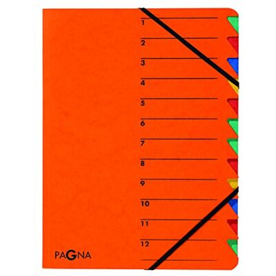 Pagna Pořadač Easy (sběratelský sešit, 12 přihrádek, 1-12) oranžová Pagna Pořadač Easy (sběratelský sešit, 12 přihrádek, 1-12) oranžová