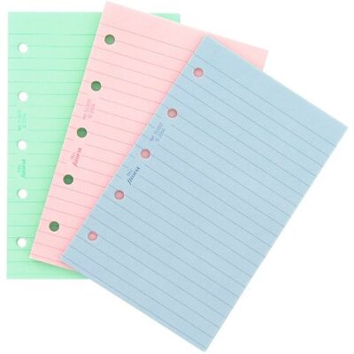 Filofax Mini Fashion poznámkový papír, linkovaný, barevný Filofax Mini Fashion poznámkový papír, linkovaný, barevný