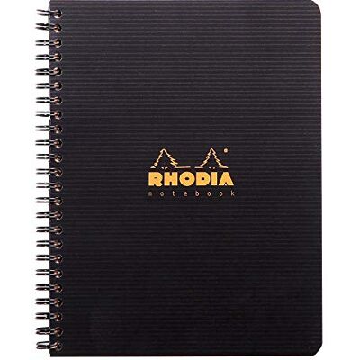 Rhodia 119910C spirálová kniha Notebook A5 80 listů čtverečkovaný černý Rhodia 119910C spirálová kniha Notebook A5 80 listů čtverečkovaný černý
