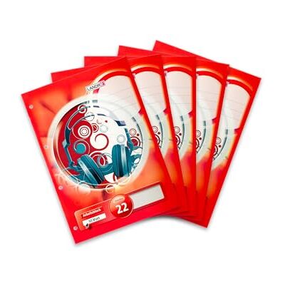 LANDRE Landré Klausuren-Block A4, kariert, 50 Blatt, Arbeits-Blätter, 5 Stück LANDRE Landré Klausuren-Block A4, kariert, 50 Blatt, Arbeits-Blätter, 5 Stück