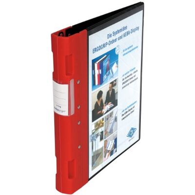 Wedo Pořadač Ergogrip 5815002 (A4, mechanika se 4 kroužky, plast, 31,3 x 3,8 x 28,0 cm) černá/červená Wedo Pořadač Ergogrip 5815002 (A4, mechanika se 4 kroužky, plast, 31,3 x 3,8 x 28,0 cm) černá/červená