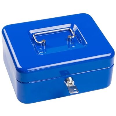 SAX Novinka! kazeta na peníze 20x16x9 cm, vložka na mince s 5 přihrádkami, modrá SAX Novinka! kazeta na peníze 20x16x9 cm, vložka na mince s 5 přihrádkami, modrá