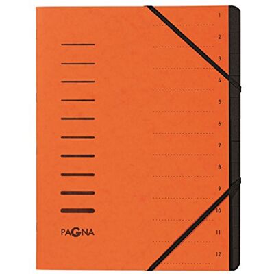 Pagna Desky , 12dílný pořadač, Oranžová Pagna Desky , 12dílný pořadač, Oranžová