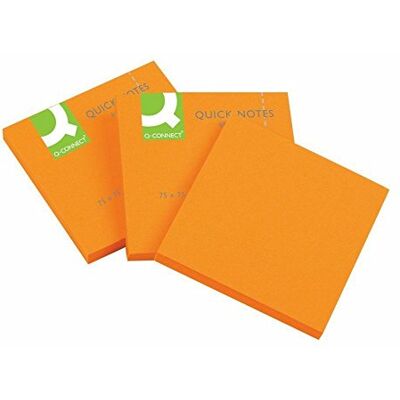 Q-Connect KF10517 Haftnotizen Haftnotizblock neon orange Q-Connect KF10517 Haftnotizen Haftnotizblock neon orange