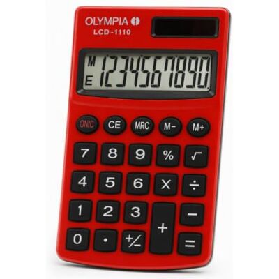Olympia LCD1110 kapesní kalkulačka, solární a baterie, 10místná stolní kalkulačka Olympia LCD1110 kapesní kalkulačka, solární a baterie, 10místná stolní kalkulačka