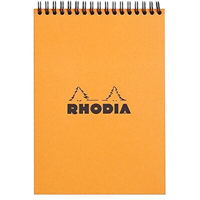 Rhodia Poznámkový blok 16501C Note Pad (s dvojitou spirálou, DIN A5, linkovaný, 80 g, 14,8 x 21 cm, 80 listů) 1 kus oranžový Rhodia Poznámkový blok 16501C Note Pad (s dvojitou spirálou, DIN A5, linkovaný, 80 g, 14,8 x 21 cm, 80 listů) 1 kus oranžový