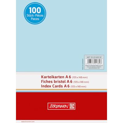 BRUNNEN Kartotéční karta A6 unlin bl 100 ks BRUNNEN Kartotéční karta A6 unlin bl 100 ks