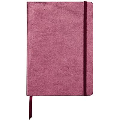 Clairefontaine 400093C Notizbuch (mit Perlmutt-Effekt mit Softcover aus Leder, DIN A5, 14,8 x 21cm, 72 Blatt, liniert, Gummizugverschluß, Lesezeichen) 1 Stück kirschrot Clairefontaine 400093C Notizbuch (mit Perlmutt-Effekt mit Softcover aus Leder, DIN A5, 14,8 x 21cm, 72 Blatt, liniert, Gummizugverschluß, Lesezeichen) 1 Stück kirschrot