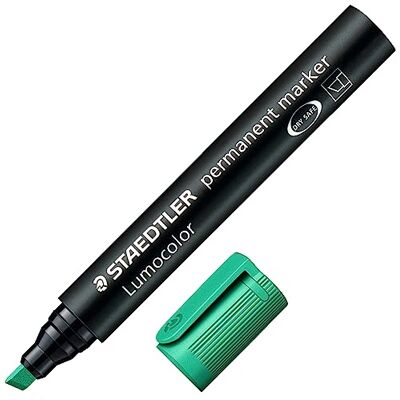 Staedtler 350-5 Lumocolor Marker permanentní klínový hrot, 2 nebo 5 mm, 10 kusů, zelený Staedtler 350-5 Lumocolor Marker permanentní klínový hrot, 2 nebo 5 mm, 10 kusů, zelený