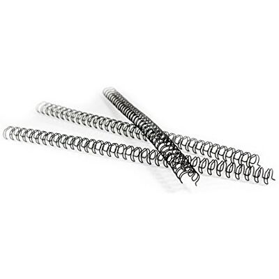Pavo Premium WireBind Drahtbinderücken A4, 6,4 mm, 34 Schlaufen, 3:1 Teilung, für 1–35 Blatt, Schwarz, Packung mit 100 Stück 8001675 Pavo Premium WireBind Drahtbinderücken A4, 6,4 mm, 34 Schlaufen, 3:1 Teilung, für 1–35 Blatt, Schwarz, Packung mit 100 Stück 8001675