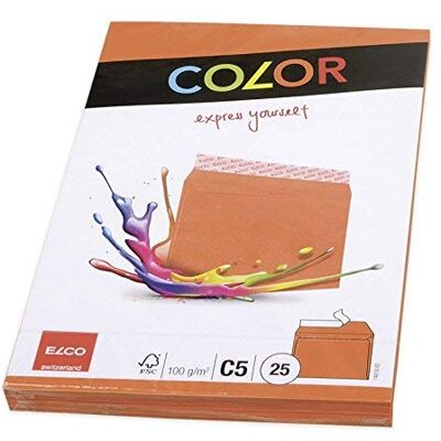 ELCO 74618. 82 Color obálka, C5, 100 g, oranžová ELCO 74618. 82 Color obálka, C5, 100 g, oranžová