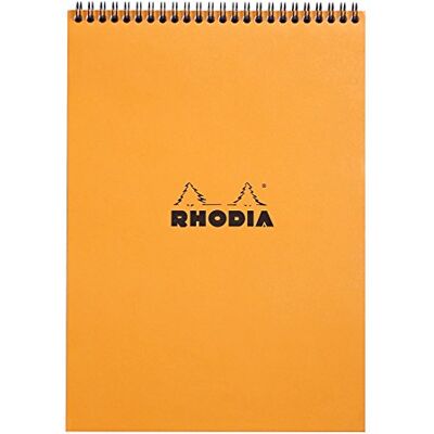Rhodia 18500C spirálový blok DotPad A4 80 listů čtverečkovaný oranžový Rhodia 18500C spirálový blok DotPad A4 80 listů čtverečkovaný oranžový