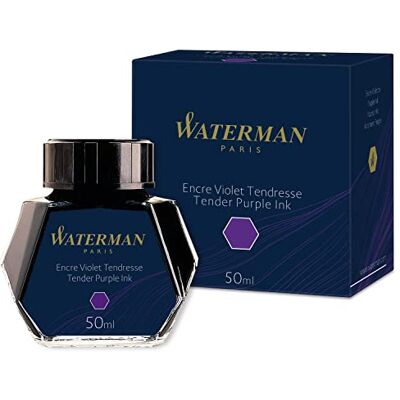 Waterman Inkoust v inkoustovém sudu Tender Purple Inkoustová lahvička s 50 ml Waterman Inkoust v inkoustovém sudu Tender Purple Inkoustová lahvička s 50 ml