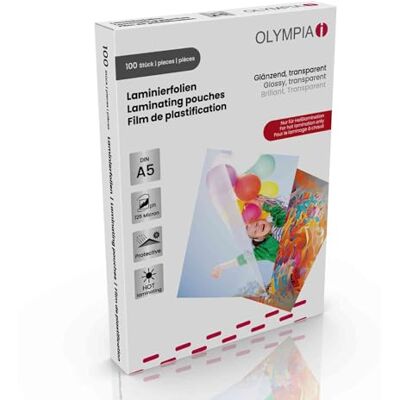 Olympia Laminovací fólie 100 X DIN A5 125 mikronů Olympia Laminovací fólie 100 X DIN A5 125 mikronů