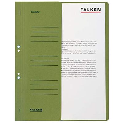 FALKEN 50x pořadač s očky z recyklovaného kartonu pro DIN A4 zelený FALKEN 50x pořadač s očky z recyklovaného kartonu pro DIN A4 zelený