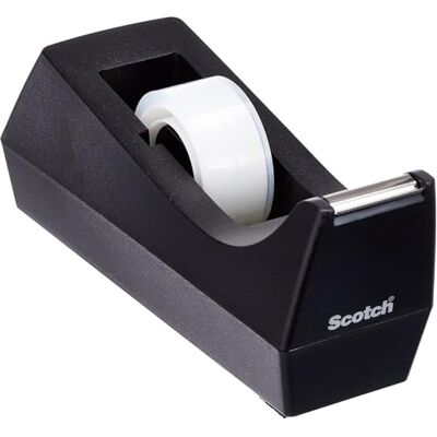 Scotch Stolní odvíječ lepicí pásky C38, černý, 1 kus v balení Nachfüllbarer Abroller mit Mattem Universalklebeband; zum Reparieren, Beschriften und Verschließen Scotch Stolní odvíječ lepicí pásky C38, černý, 1 kus v balení Nachfüllbarer Abroller mit Mattem Universalklebeband; zum Reparieren, Beschriften und Verschließen