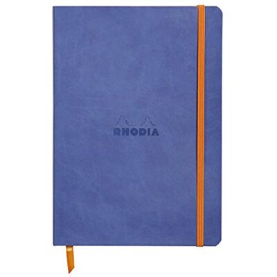 Rhodia 117408C poznámkový sešit Softcover A5 80 listů linkovaný safírově modrý Rhodia 117408C poznámkový sešit Softcover A5 80 listů linkovaný safírově modrý