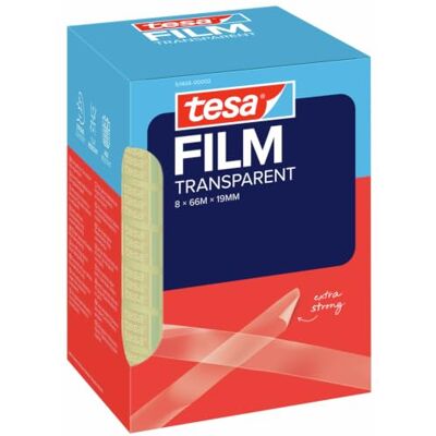 tesa film transparentní lepicí páska 66 m x 19 mm 8 rolí Průhledná lepicí fólie se silnou přilnavostí odolná proti stárnutí a roztržení odolná, univerzálně použitelná role lepicí tesa film transparentní lepicí páska 66 m x 19 mm 8 rolí Průhledná lepicí fólie se silnou přilnavostí odolná proti stárnutí a roztržení odolná, univerzálně použitelná role lepicí