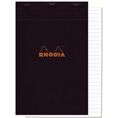 Rhodia 196009C poznámkový blok č. 19 A4+ 80 listů linkovaný s černým okrajem Rhodia 196009C poznámkový blok č. 19 A4+ 80 listů linkovaný s černým okrajem