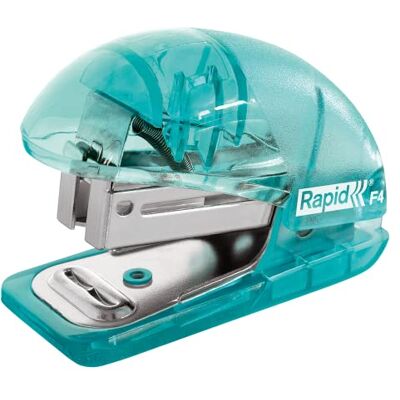 Rapid Esselte Mini-sponkovač, zatížení shora, kapacita 10 listů, integrovaná sešívačka, pro organizaci psacího stolu, vč. sponek Colour'Breeze, modrá, 5001327 Rapid Esselte Mini-sponkovač, zatížení shora, kapacita 10 listů, integrovaná sešívačka, pro organizaci psacího stolu, vč. sponek Colour'Breeze, modrá, 5001327