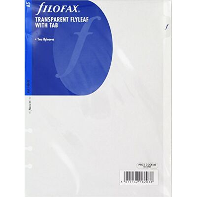 Filofax 343613 dělicí list A5, transparentní Filofax 343613 dělicí list A5, transparentní