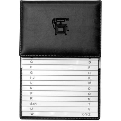 VELOFLEX Registr kůlny na telefon 155 x 225 mm černý PVC VELOFLEX Registr kůlny na telefon 155 x 225 mm černý PVC