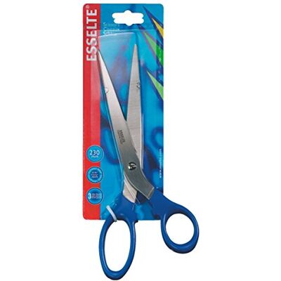 Esselte 82123 Papierschere 2000, 230 mm, 9 Zoll, Griff blau Esselte 82123 Papierschere 2000, 230 mm, 9 Zoll, Griff blau