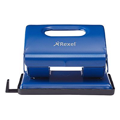 Rexel 2100762 dvojitý děrovač z kovu, robustní, 20 listů, modrý Rexel 2100762 dvojitý děrovač z kovu, robustní, 20 listů, modrý