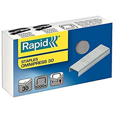 Rapid 5000559 Omnipress 30 pozinkovaných sponek 1000 kusů Rapid 5000559 Omnipress 30 pozinkovaných sponek 1000 kusů