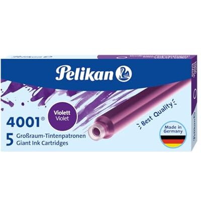 Pelikan Velkokapacitní inkoustové náplně 4001 fialový inkoust, 5 kusů Velkokapacitní inkoustové náplně 4001 fialový inkoust, 5 kusů Pelikan Velkokapacitní inkoustové náplně 4001 fialový inkoust, 5 kusů Velkokapacitní inkoustové náplně 4001 fialový inkoust, 5 kusů