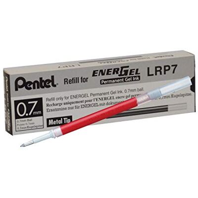 Pentel EnerGel Document LRP7 náhradní náplň pro 0,7mm gelové pero, červená (12 kusů) Pentel EnerGel Document LRP7 náhradní náplň pro 0,7mm gelové pero, červená (12 kusů)