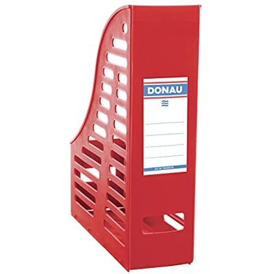 DONAU 7464001PL-04 stojací sběrač, prolamovaný, PP, A4, skládací, červená DONAU 7464001PL-04 stojací sběrač, prolamovaný, PP, A4, skládací, červená