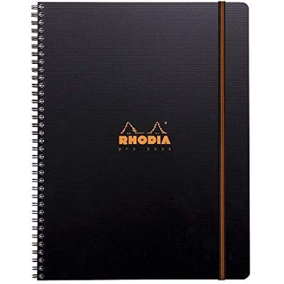 Rhodia 119931C Pro Book poznámkový blok A4 80 listů linkovaný s okrajem černý Rhodia 119931C Pro Book poznámkový blok A4 80 listů linkovaný s okrajem černý